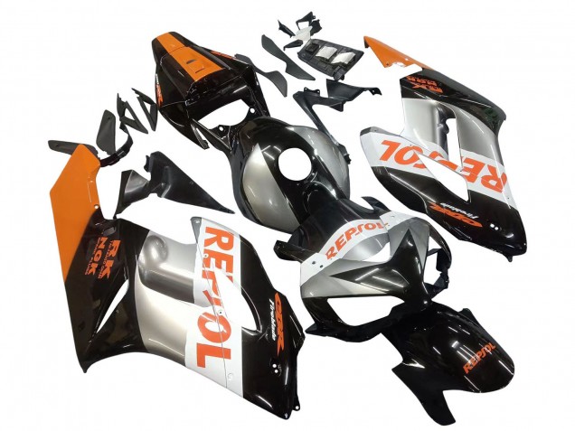 2004-2005 Orange Silver Glossy Black Repsol Honda CBR1000RR Motorcycle Fairings