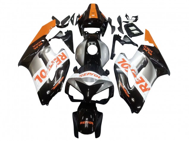 2004-2005 Orange Silver Glossy Black Repsol Honda CBR1000RR Motorcycle Fairings