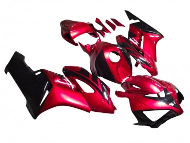 2004-2005 Red Glossy Black Stripe Honda CBR1000RR Motorcycle Fairings