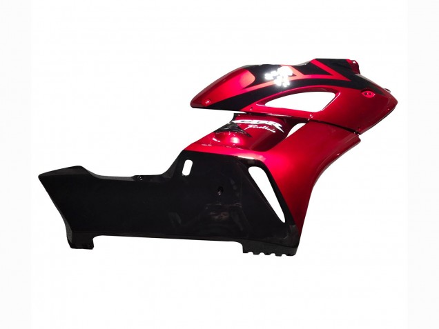 2004-2005 Red Glossy Black Stripe Honda CBR1000RR Motorcycle Fairings