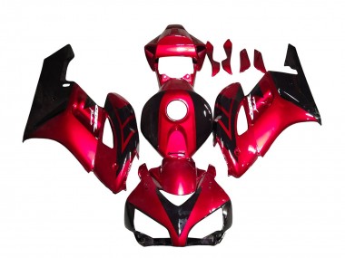 2004-2005 Red Glossy Black Stripe Honda CBR1000RR Motorcycle Fairings