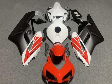 2004-2005 White Red Matte Black Honda CBR1000RR Motorcycle Fairings