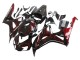 2006-2007 Glossy Black Red Flame Honda CBR1000RR Motorcycle Fairing