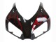 2006-2007 Glossy Black Red Flame Honda CBR1000RR Motorcycle Fairing