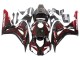 2006-2007 Glossy Black Red Flame Honda CBR1000RR Motorcycle Fairing