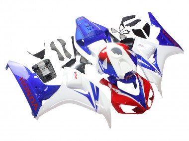 2006-2007 White Red Blue HRC Honda CBR1000RR Motorcycle Fairing
