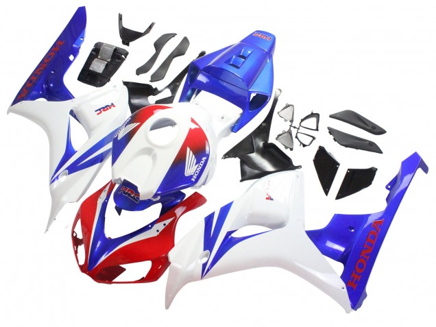 2006-2007 White Red Blue HRC Honda CBR1000RR Motorcycle Fairing