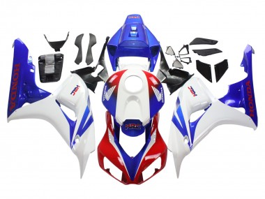 2006-2007 White Red Blue HRC Honda CBR1000RR Motorcycle Fairing