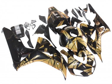 2006-2007 Gold Glossy Black Honda CBR1000RR Motorcycle Fairings