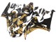 2006-2007 Gold Glossy Black Honda CBR1000RR Motorcycle Fairings