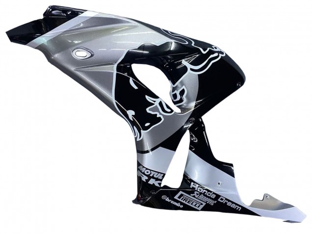 2006-2007 Silver Glossy Black Red Bull Honda CBR1000RR Motorcycle Fairings