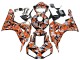 2006-2007 Black Orange Silver Camouflage Honda CBR1000RR Motorcycle Fairings