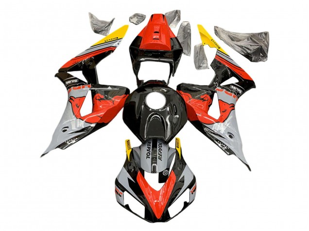 2006-2007 Nardo Grey Red Yellow Glossy Black Red Bull Repsol HRC Honda CBR1000RR Motorcycle Fairings
