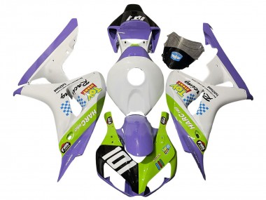 2006-2007 White Purple Green Glossy Black Honda CBR1000RR Motorcycle Fairings
