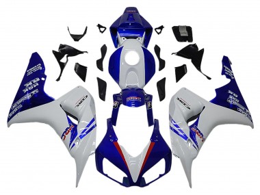 2006-2007 White Red Blue HRC Honda CBR1000RR Motorcycle Fairings
