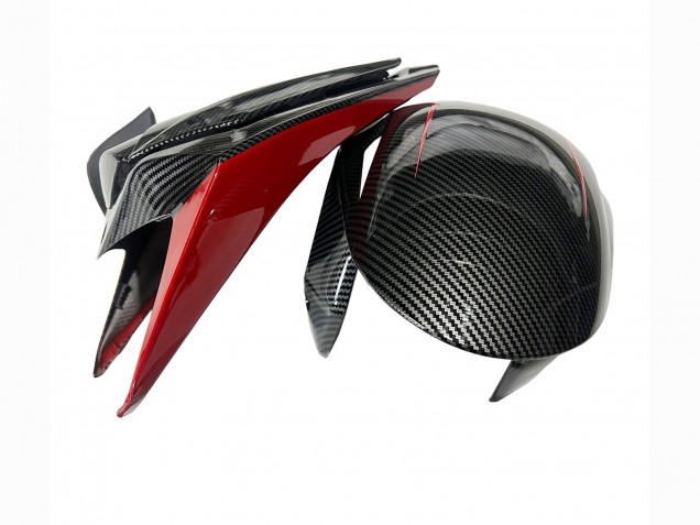 2008-2011 Black Carbon Fiber Red Honda CBR1000RR Motorcycle Fairings