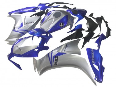 2012-2016 Silver Blue HRC Honda CBR1000RR Motorcycle Fairings