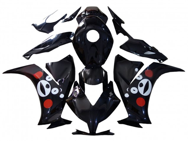 2012-2016 Glossy Black Bear Honda CBR1000RR Motorcycle Fairings