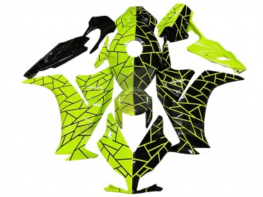 2012-2016 Fluorescent Green Glossy Black Honda CBR1000RR Motorcycle Fairings