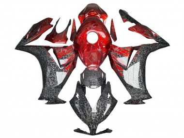 2012-2016 Red Black Forged Carbon Fiber Honda CBR1000RR Motorcycle Fairings