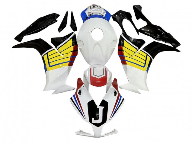 2012-2016 White Yellow Black Honda CBR1000RR Motorcycle Fairings