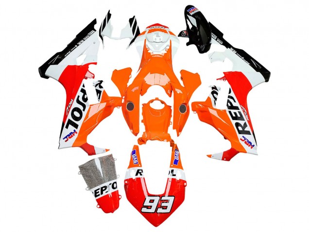 2017-2023 White Orange Red Glossy Black HRC Repsol 93 Honda CBR1000RR Motorcycle Fairings