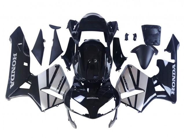 2003-2004 Silver Glossy Black Honda CBR600RR Motorcycle Fairings