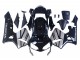 2003-2004 Silver Glossy Black Honda CBR600RR Motorcycle Fairings