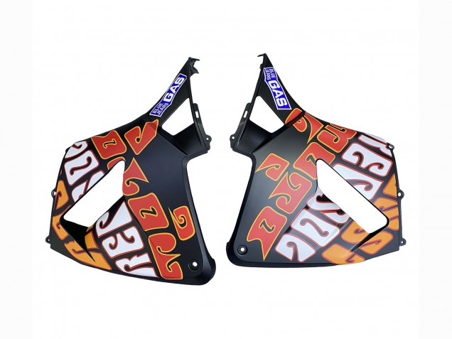 2003-2004 Matte Black Orange Repsol Rossi 46 Honda CBR600RR Motorcycle Fairings