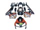2003-2004 Matte Black Orange Repsol Rossi 46 Honda CBR600RR Motorcycle Fairings