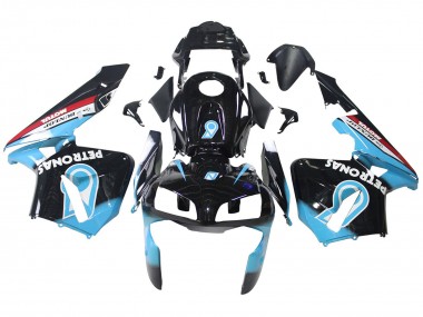2003-2004 Light Blue Red Glossy Black Dunlop Honda CBR600RR Motorcycle Fairings