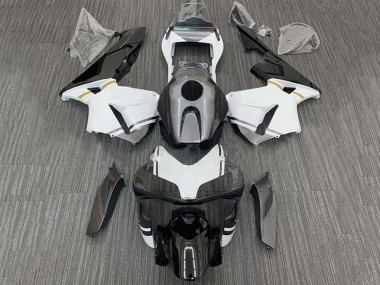2003-2004 White Glossy Black Matte Black Honda CBR600RR Motorcycle Fairings