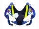2003-2004 Blue Neon Yellow Glossy Black Shark Honda CBR600RR Motorcycle Fairings