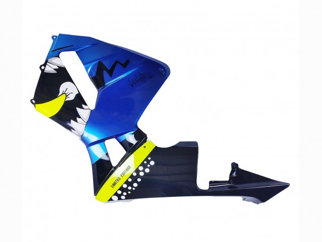 2003-2004 Blue Neon Yellow Glossy Black Shark Honda CBR600RR Motorcycle Fairings