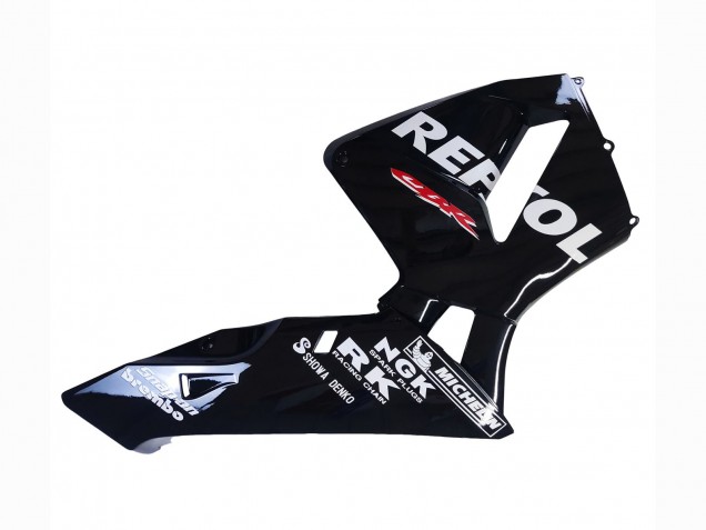 2003-2004 Glossy Black White Repsol Honda CBR600RR Motorcycle Fairings