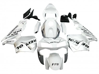 2003-2004 White Silver Black Repsol Honda CBR600RR Motorcycle Fairings