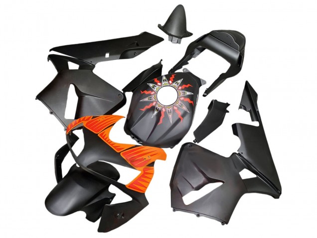 2003-2004 Matte Black Orange Honda CBR600RR Motorcycle Fairings