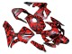 2003-2004 Black Red Grey Camouflage Honda CBR600RR Motorcycle Fairings