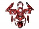 2003-2004 Black Red Grey Camouflage Honda CBR600RR Motorcycle Fairings