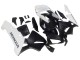 2003-2004 White Matte Black Honda CBR600RR Motorcycle Fairings