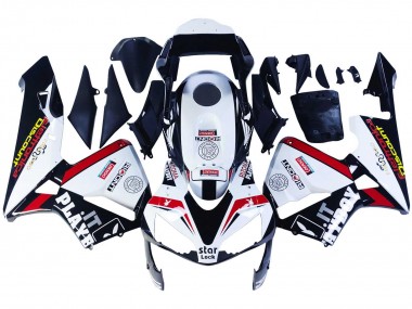 2003-2004 White Red Glossy Black DENSO Rimont Honda CBR600RR Motorcycle Fairings