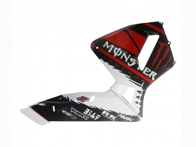 2003-2004 White Red Glossy Black Monster Honda CBR600RR Motorcycle Fairings