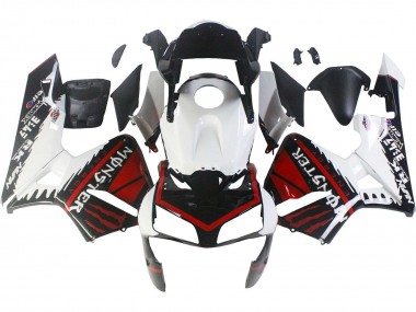 2003-2004 White Red Glossy Black Monster Honda CBR600RR Motorcycle Fairings