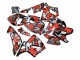 2005-2006 Black with Red Grey Camouflage Honda CBR600RR Motorcycle Fairings