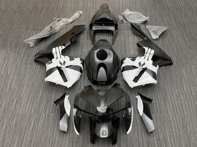 2005-2006 Black White Honda CBR600RR Motorcycle Fairing Kits