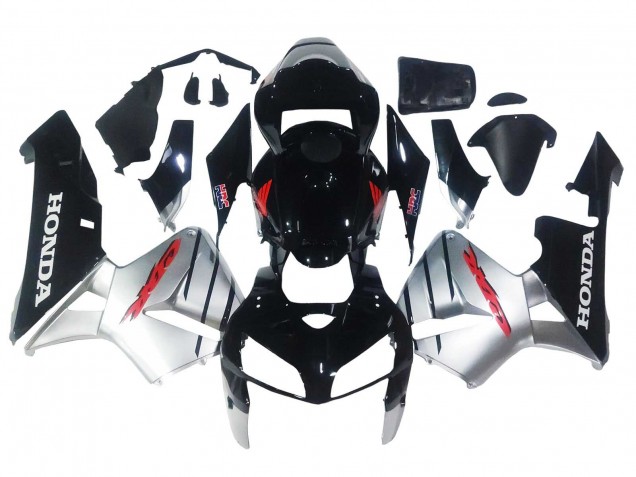 2005-2006 Silver Black Honda CBR600RR Motorcycle Fairings