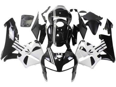 2005-2006 Black White Honda CBR600RR Motorcycle Fairing