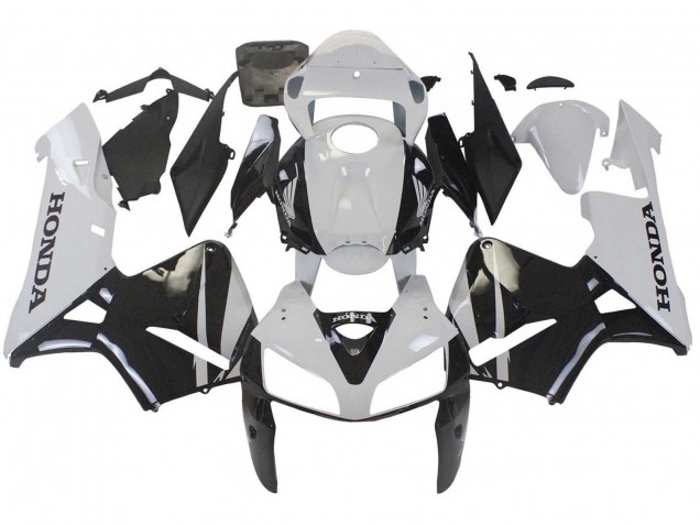 2005-2006 Black White Honda CBR600RR Motorcycle Fairings