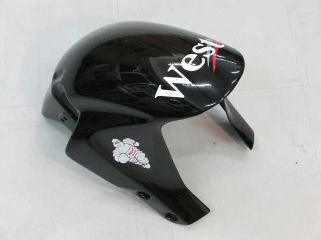 2005-2006 Glossy Black White West Honda CBR600RR Motorcycle Fairings