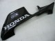 2005-2006 Glossy Black Grey Flame Honda CBR600RR Motorcycle Fairings